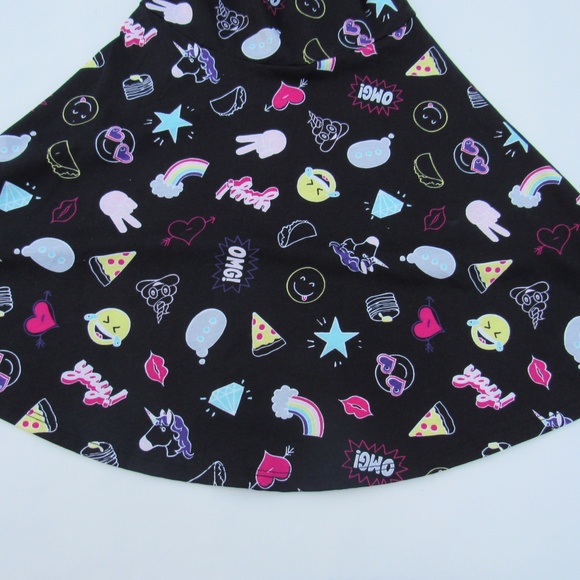 Children's Place Girls Emoji Dress XS 4 - Picture 3 of 8